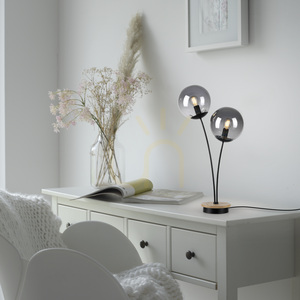 GREEN WIDOW Table Lamp 11390-79 Black 2xE14. 2 GREEN WIDOW Table Lamp 11390-79 Black 2xE14. small 2