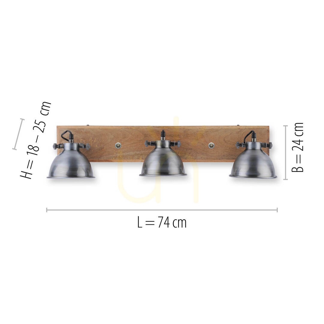 View Plafond SAMIA 11983-77 Silver 3xE14 Plafond SAMIA 11983-77 Silver 3xE14
