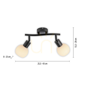 Plafond LOKI 12151-18 Black 2xE14 8 Plafond LOKI 12151-18 Black 2xE14 small 8