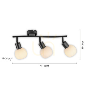 Plafond LOKI 12152-18 Black 3xE14 8 Plafond LOKI 12152-18 Black 3xE14 small 8