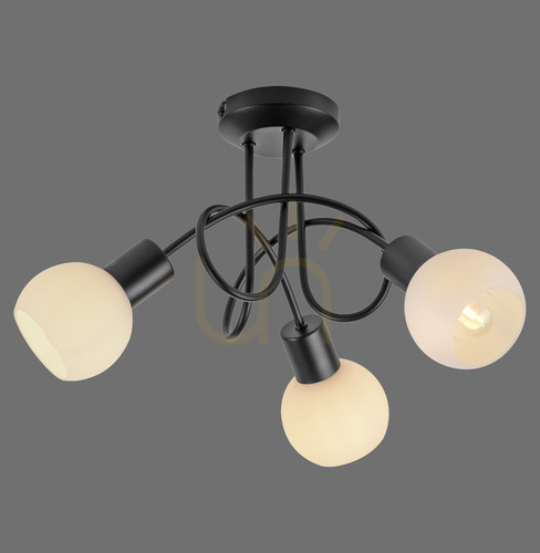 Check Plafond LOKI 12153-18 Black 3xE14