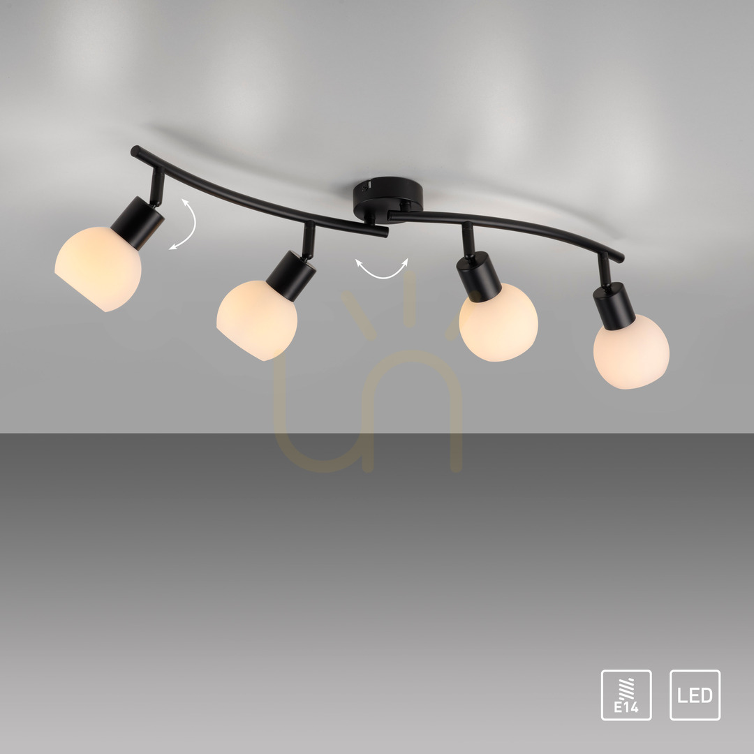 Preview Plafond LOKI 12154-18 Black 4xE14 Plafond LOKI 12154-18 Black 4xE14