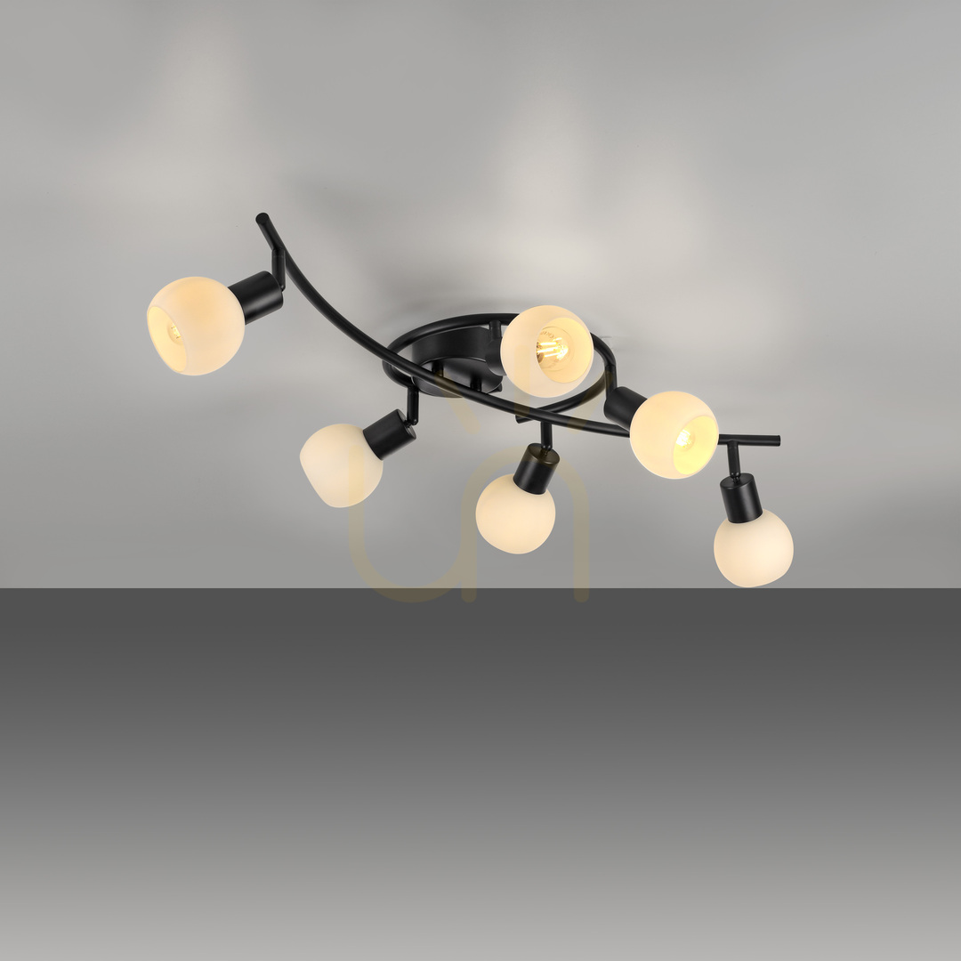 Check Plafond LOKI 12155-18 Black 6xE14 Plafond LOKI 12155-18 Black 6xE14