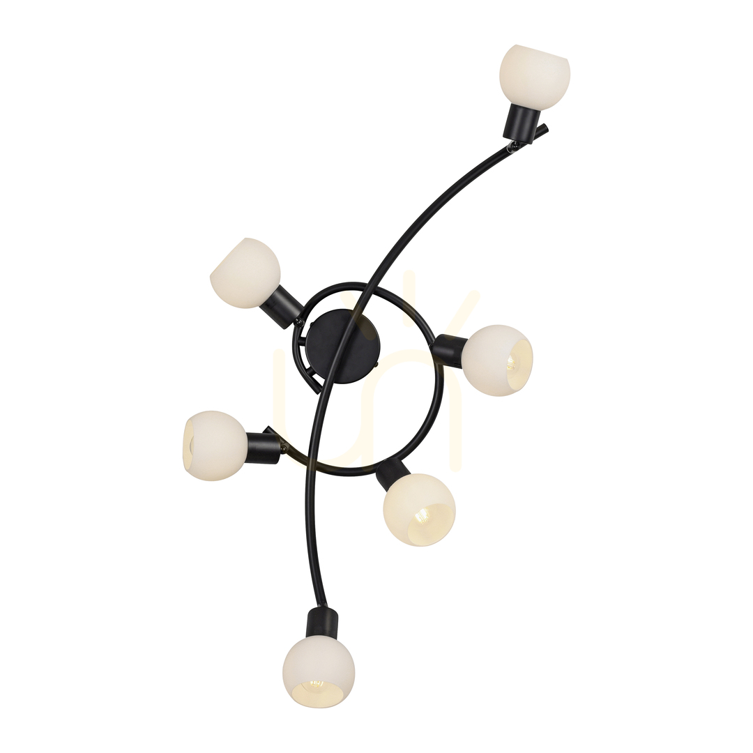 Check Plafond LOKI 12155-18 Black 6xE14 Plafond LOKI 12155-18 Black 6xE14