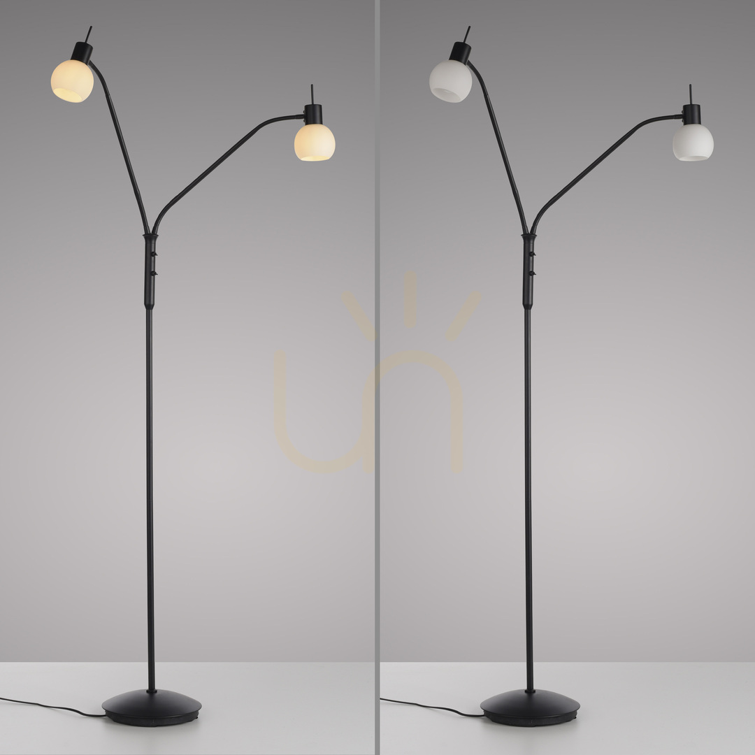 Show LOKI Floor Lamp 12158-18 Black 2xE14 LOKI Floor Lamp 12158-18 Black 2xE14