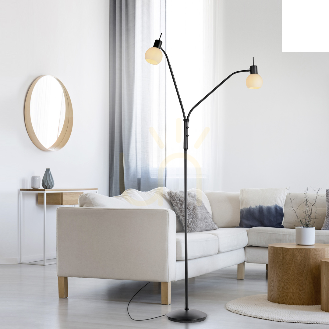 Preview LOKI Floor Lamp 12158-18 Black 2xE14 LOKI Floor Lamp 12158-18 Black 2xE14