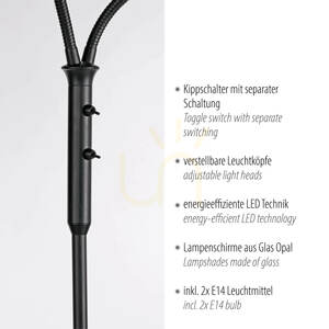 LOKI Floor Lamp 12158-18 Black 2xE14 3 LOKI Floor Lamp 12158-18 Black 2xE14 small 3
