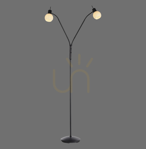 Check LOKI Floor Lamp 12158-18 Black 2xE14