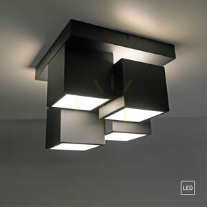 TETRIS Ceiling Light 14114-18 Black 4xLED small 13