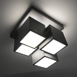 TETRIS Ceiling Light 14114-18 Black 4xLED small 5