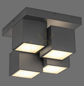 TETRIS Ceiling Light 14114-18 Black 4xLED small 0