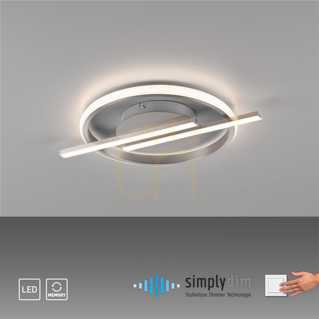 Display KORSA Plafond 14130-55 Silver 3xLED KORSA Plafond 14130-55 Silver 3xLED