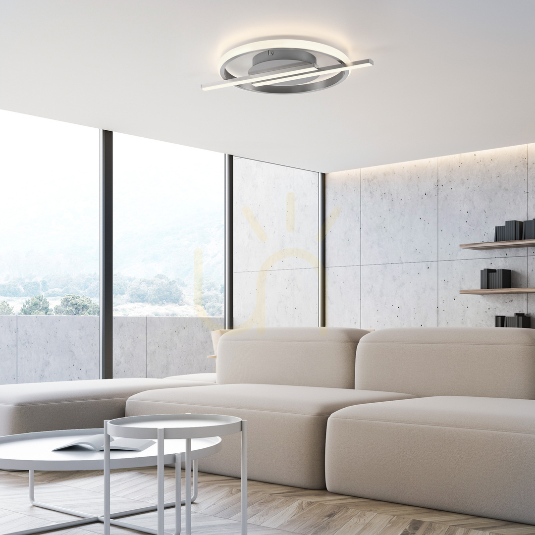 Preview KORSA Plafond 14130-55 Silver 3xLED KORSA Plafond 14130-55 Silver 3xLED