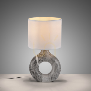 CARARA Table Lamp 14193-15 Grey 1xE27 small 5