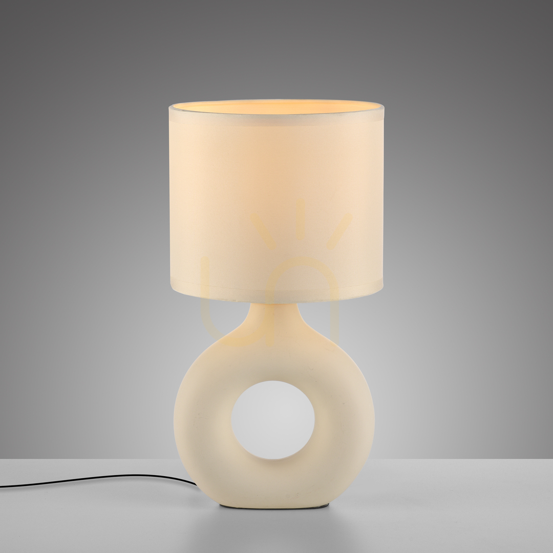 Check CARARA Table Lamp 14193-39 Beige 1xE27 CARARA Table Lamp 14193-39 Beige 1xE27