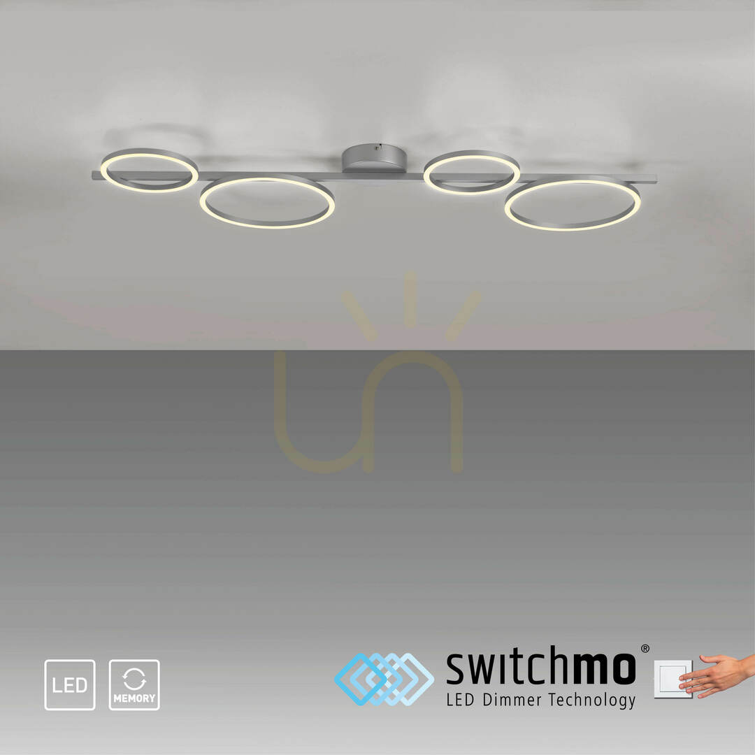 Preview Plafond MINI RITUS 14211-21 Silver 4xLED Plafond MINI RITUS 14211-21 Silver 4xLED