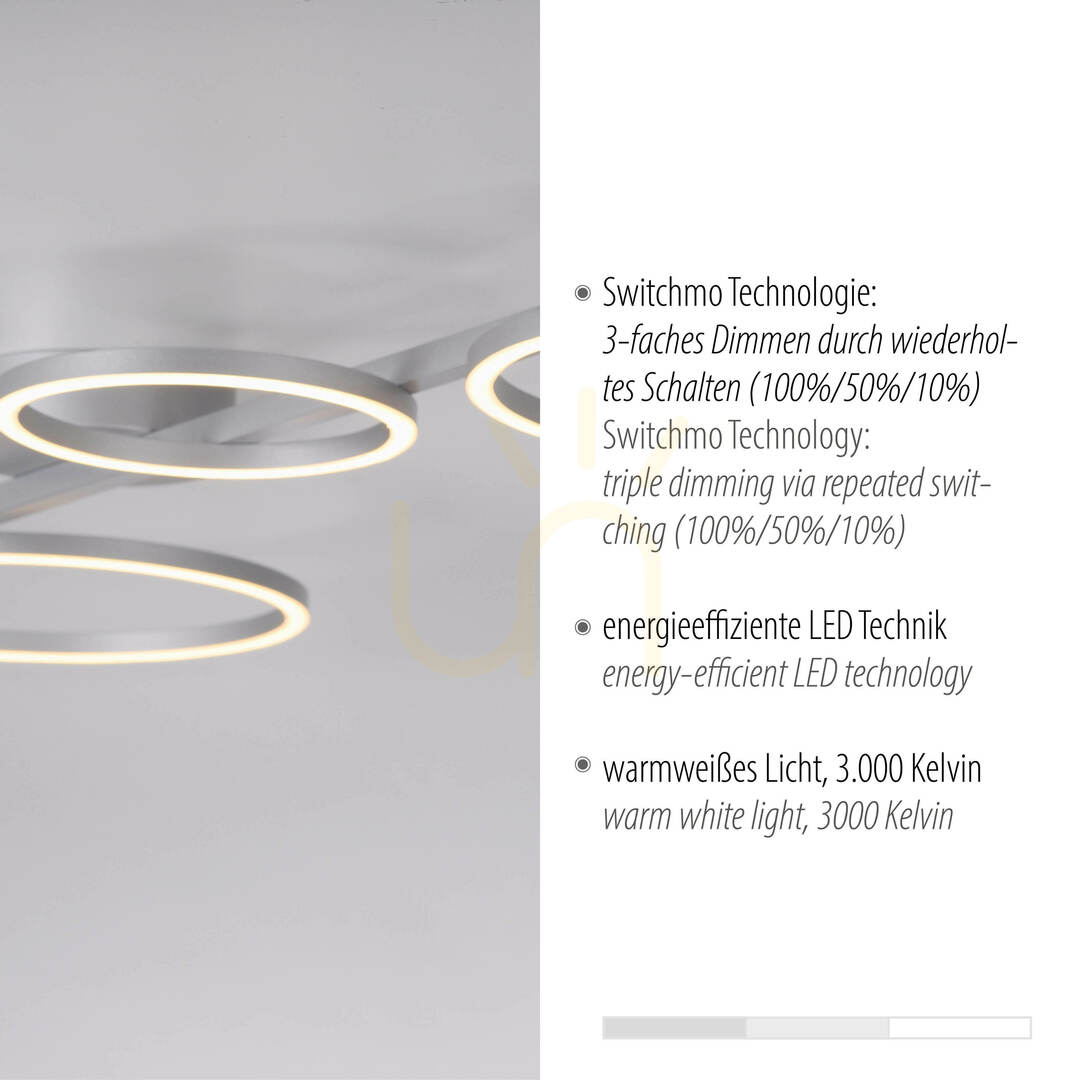 Display Plafond MINI RITUS 14211-21 Silver 4xLED Plafond MINI RITUS 14211-21 Silver 4xLED