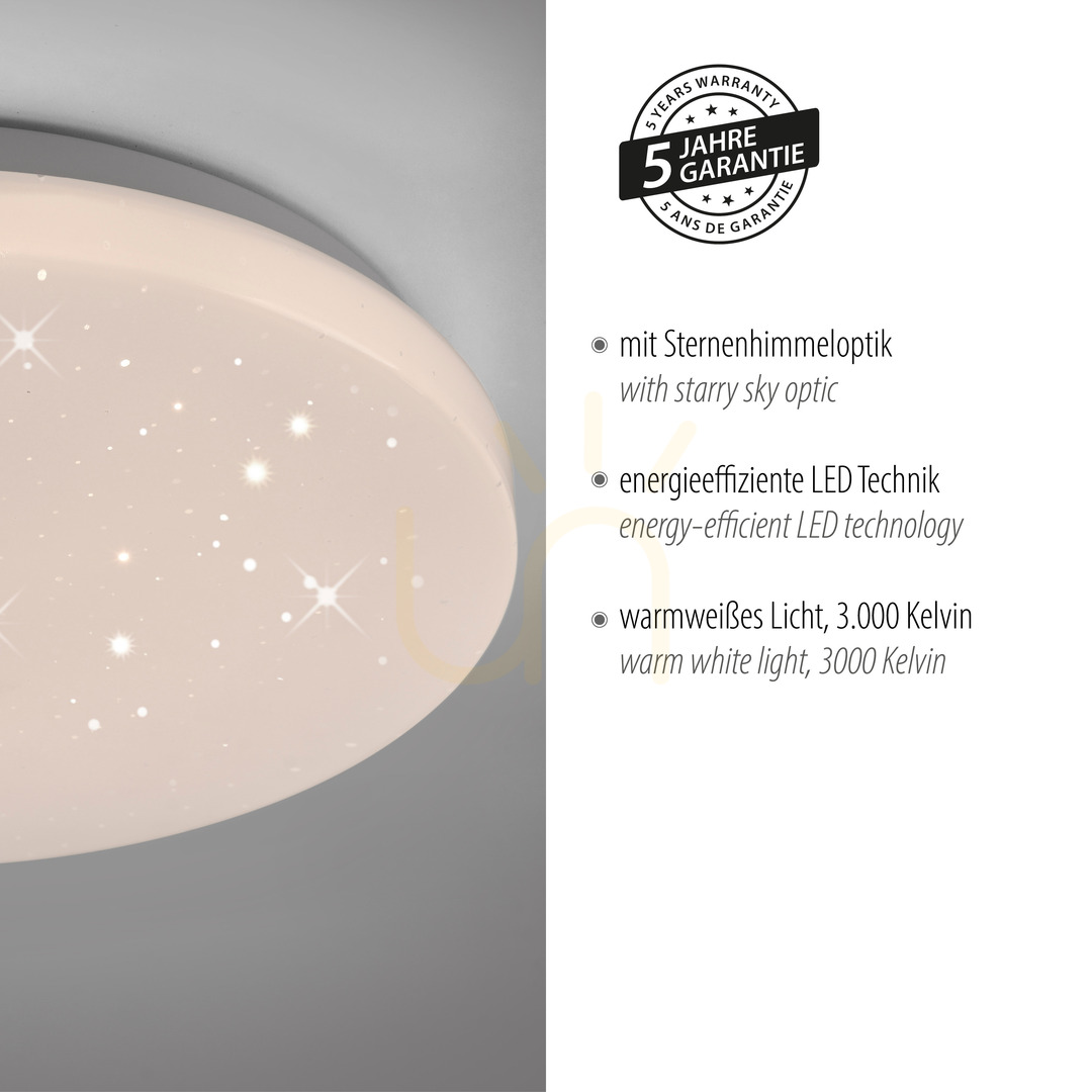 Show Plafond URANUS 14275-16VE White 1xLED Plafond URANUS 14275-16VE White 1xLED