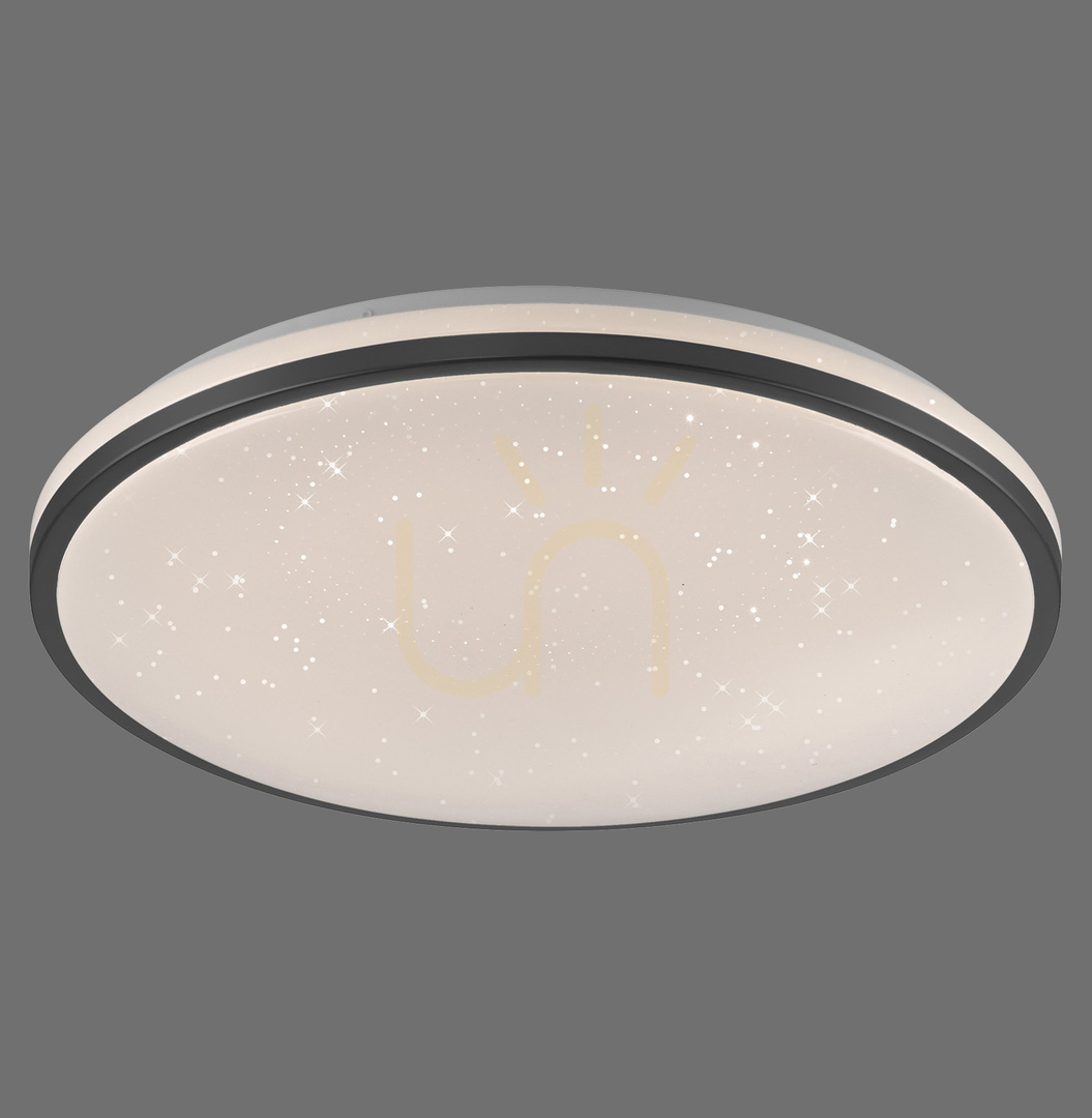 Plafond KYLE14295-18 Black 1xLED