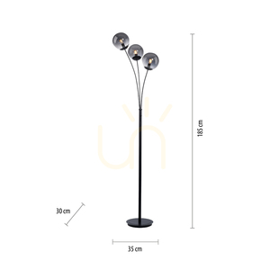 BIG WIDOW Floor Lamp 14603-18 Black 3xE14. 7 BIG WIDOW Floor Lamp 14603-18 Black 3xE14. small 7