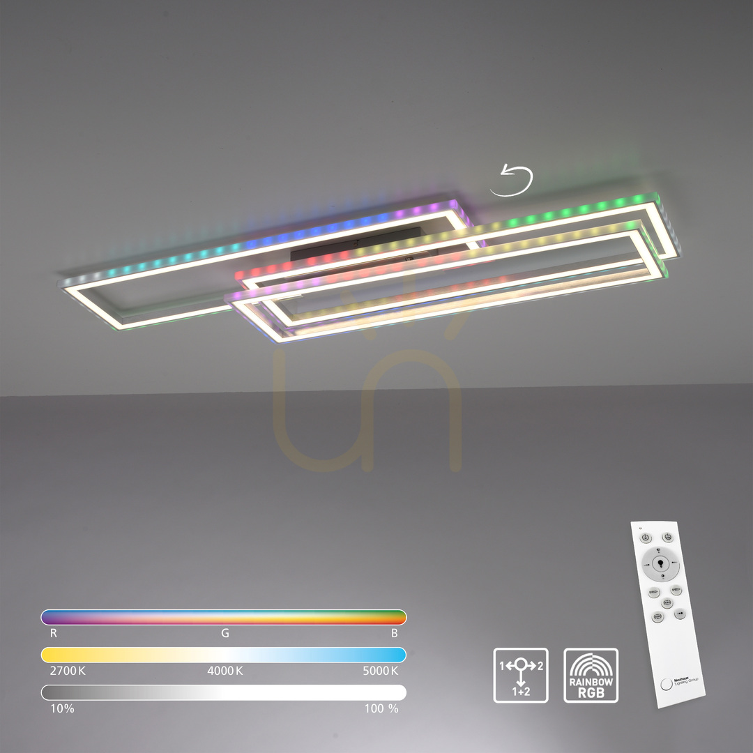 View Plafond FELIX60 14637-55 Silver 2xLED Plafond FELIX60 14637-55 Silver 2xLED