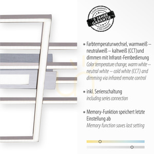ASMIN Plafond 14693-55 Silver 1xLED small 3