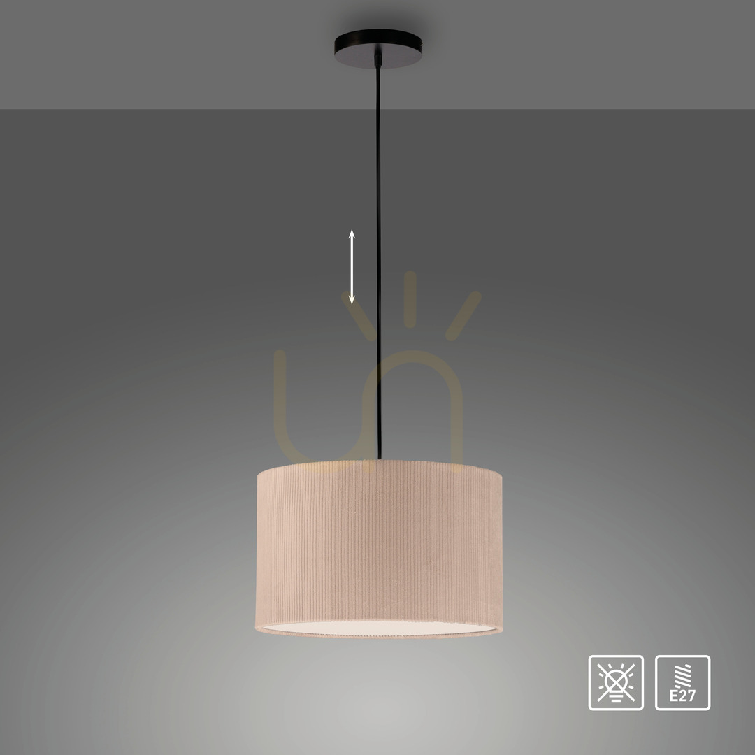 Check GREEN DURO Pendant Lamp 14892-39 Beige 1xE27 GREEN DURO Pendant Lamp 14892-39 Beige 1xE27