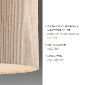 GREEN DURO Pendant Lamp 14892-39 Beige 1xE27 3 GREEN DURO Pendant Lamp 14892-39 Beige 1xE27 small 3