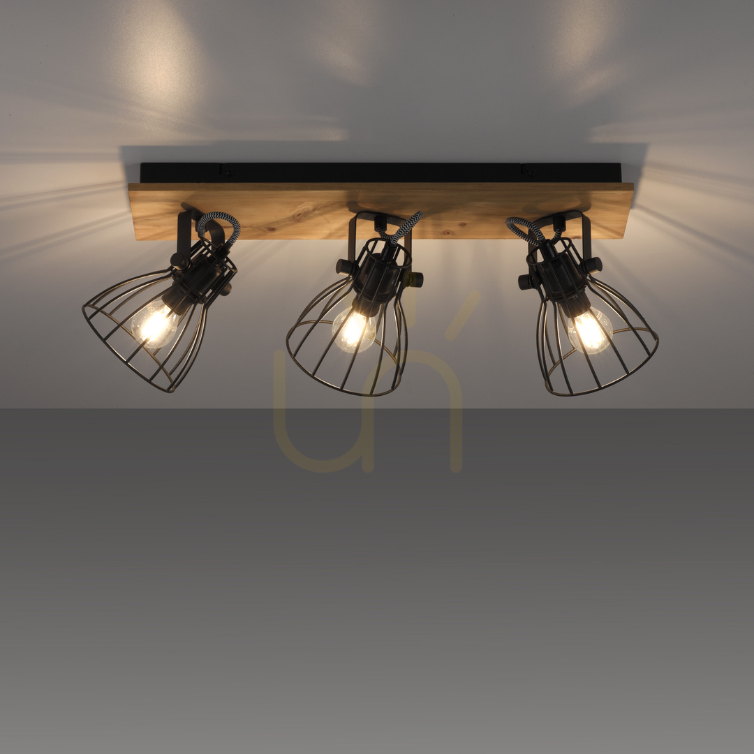 Show TARO Plafond 15119-18 Black 3xE14 TARO Plafond 15119-18 Black 3xE14