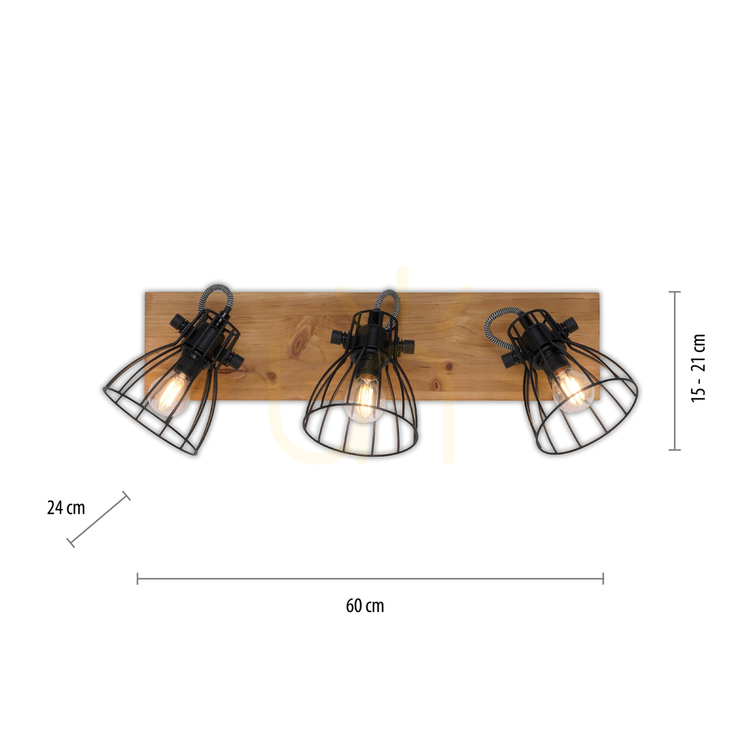 View TARO Plafond 15119-18 Black 3xE14 TARO Plafond 15119-18 Black 3xE14