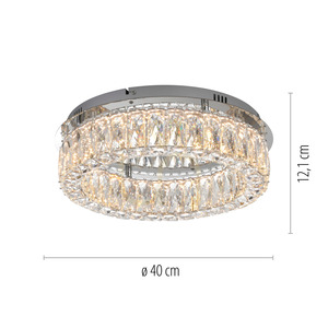 Plafond KULUNKA 15204-17 Chrome 1xLED small 8