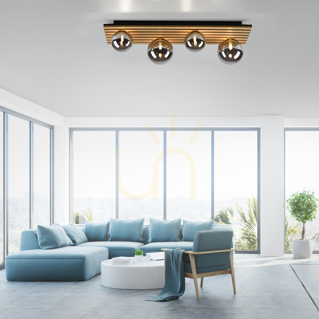 View GREEN STIKA Plafond 15209-79 Wood 4xG9 GREEN STIKA Plafond 15209-79 Wood 4xG9