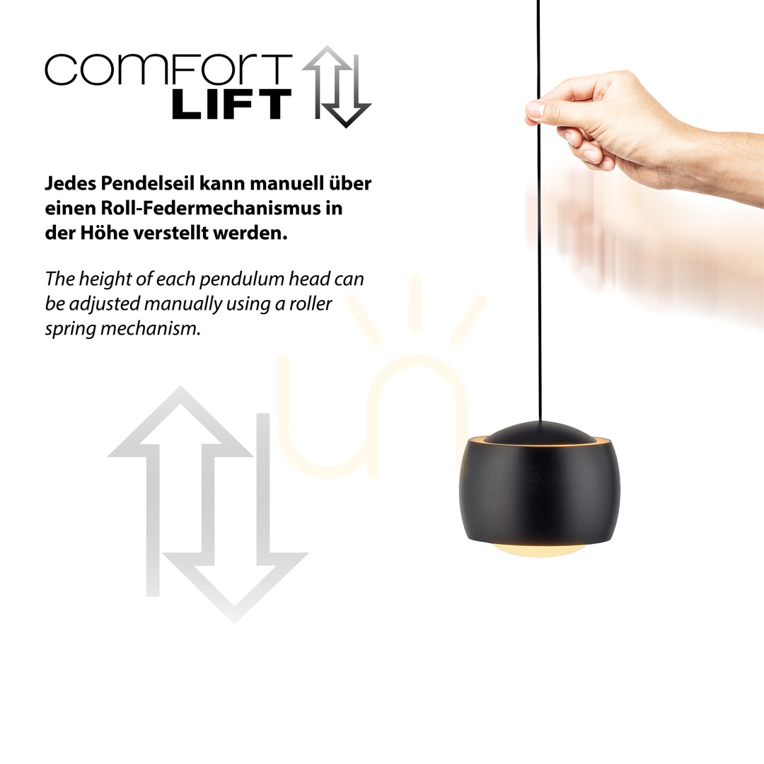 View BALLINI Pendant Lamp 15262-18 Black 5xLED BALLINI Pendant Lamp 15262-18 Black 5xLED