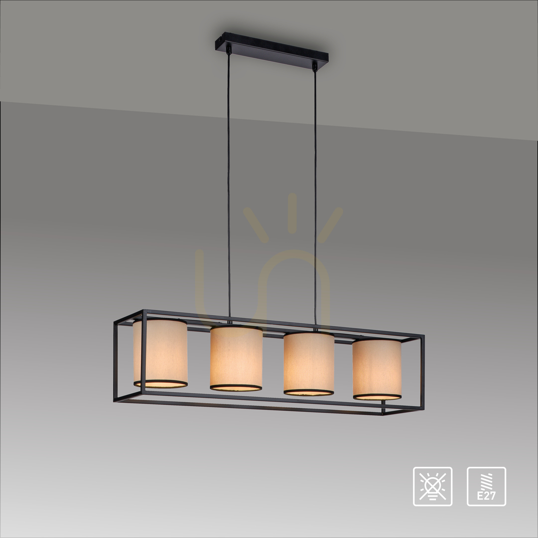 View RAVEN Pendant Lamp 15305-18 Beige 4xE27 RAVEN Pendant Lamp 15305-18 Beige 4xE27