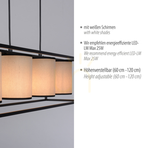 RAVEN Pendant Lamp 15305-18 Beige 4xE27 3 RAVEN Pendant Lamp 15305-18 Beige 4xE27 small 3