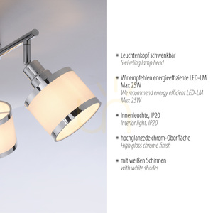ACCOR Plafond 15373-17 Chrome 3xE14 small 3