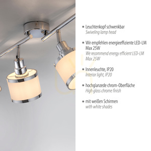 ACCOR Plafond 15374-17 Chrome 4xE14 small 3