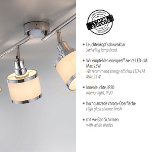 ACCOR Plafond 15374-17 Chrome 4xE14 small 4