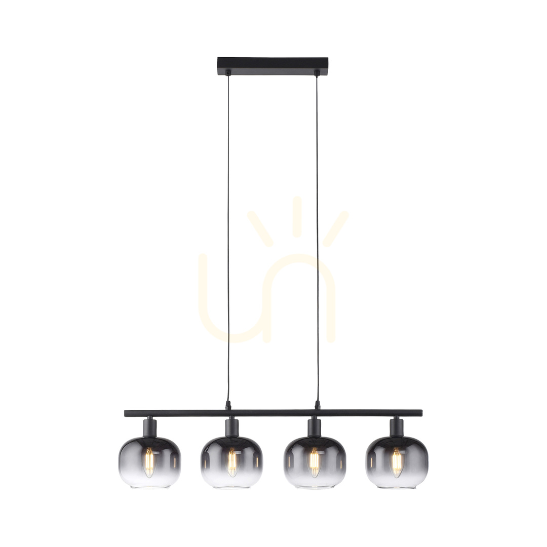 Preview ZEA Pendant Lamp 15421-18 Black 4xE14 ZEA Pendant Lamp 15421-18 Black 4xE14