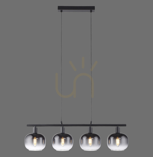 Check ZEA Pendant Lamp 15421-18 Black 4xE14