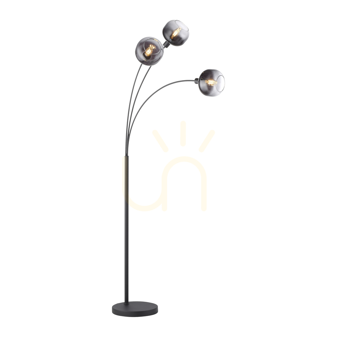 Preview ZEA Floor Lamp 15422-18 Black 3xE14 ZEA Floor Lamp 15422-18 Black 3xE14