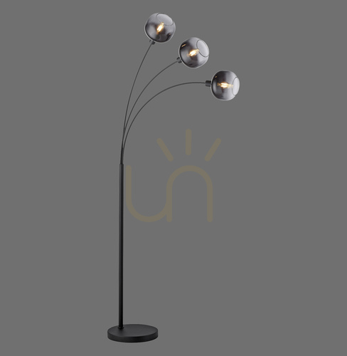 Check ZEA Floor Lamp 15422-18 Black 3xE14