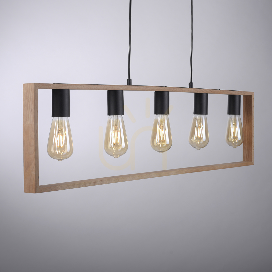 View FRANKY Pendant Lamp 15653-18 Black 5xE27 FRANKY Pendant Lamp 15653-18 Black 5xE27