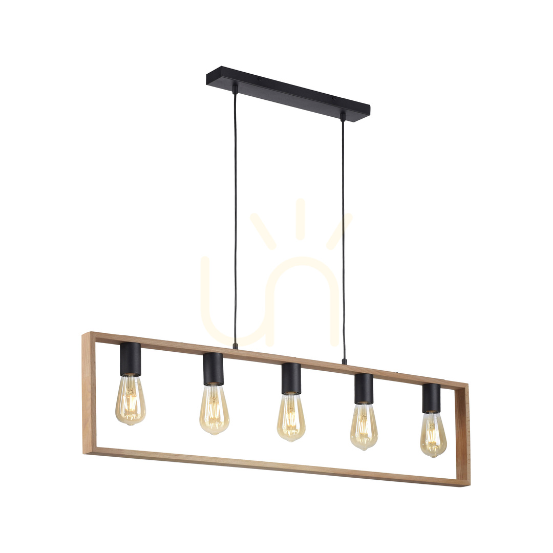 Show FRANKY Pendant Lamp 15653-18 Black 5xE27 FRANKY Pendant Lamp 15653-18 Black 5xE27
