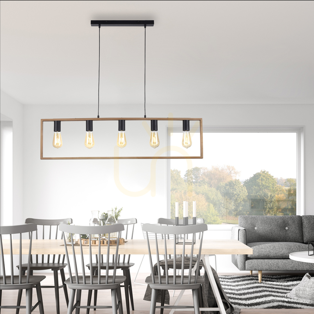 Preview FRANKY Pendant Lamp 15653-18 Black 5xE27 FRANKY Pendant Lamp 15653-18 Black 5xE27