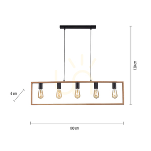 FRANKY Pendant Lamp 15653-18 Black 5xE27 8 FRANKY Pendant Lamp 15653-18 Black 5xE27 small 8