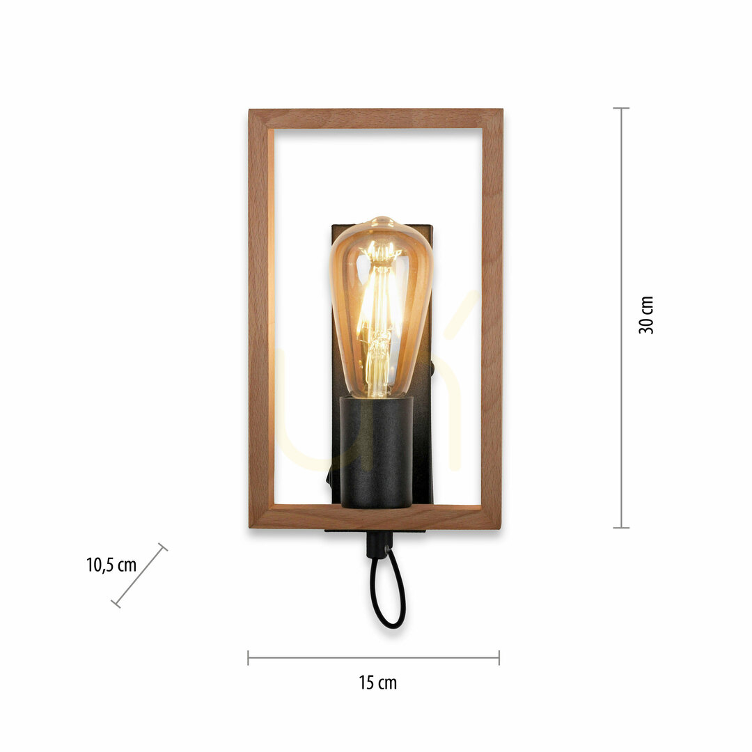 Preview FRANKY wall lamp 15654-18 Black 1xE27 FRANKY wall lamp 15654-18 Black 1xE27