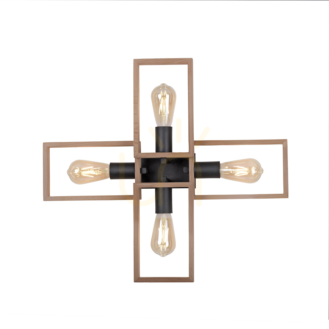 Check Plafond FRANKY 15656-18 Black 4xE27 Plafond FRANKY 15656-18 Black 4xE27