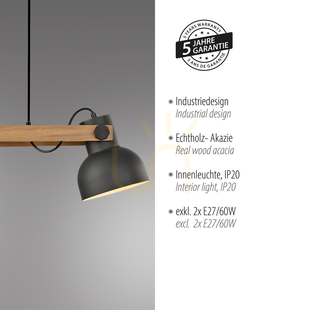 Show CUP 2.0 Pendant Lamp 15742-18 Black 2xE27 CUP 2.0 Pendant Lamp 15742-18 Black 2xE27