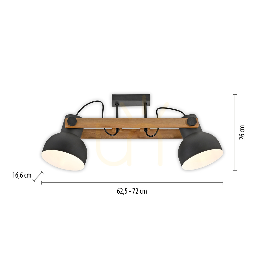 Display Plafond CUP 2.0 15744-18 Black 2xE27 Plafond CUP 2.0 15744-18 Black 2xE27